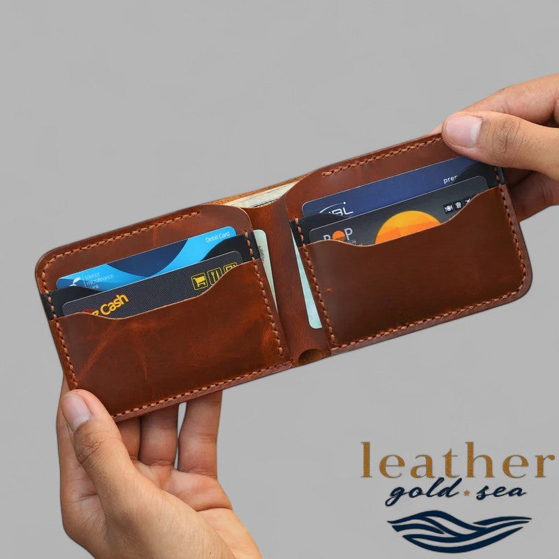 amish leather wallets