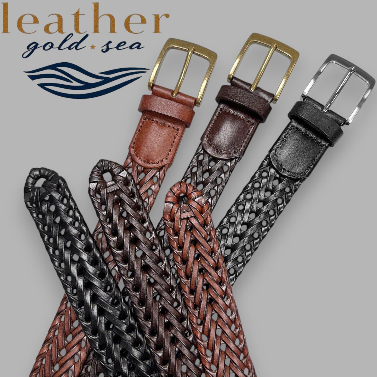 tooled leather belt