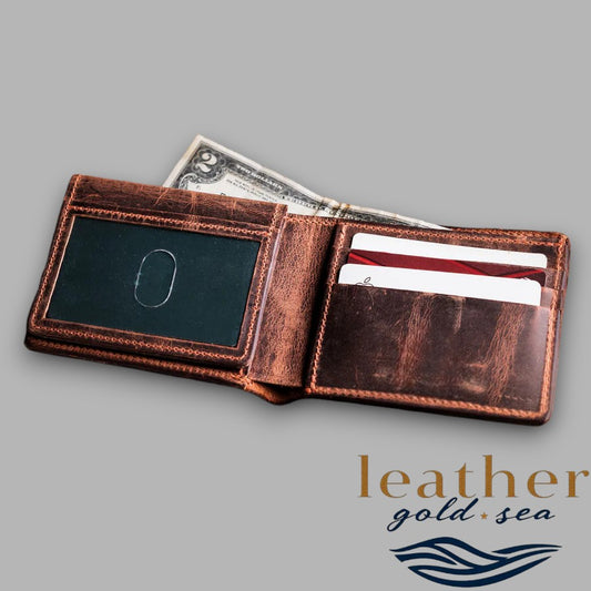 cowhide leather wallet
