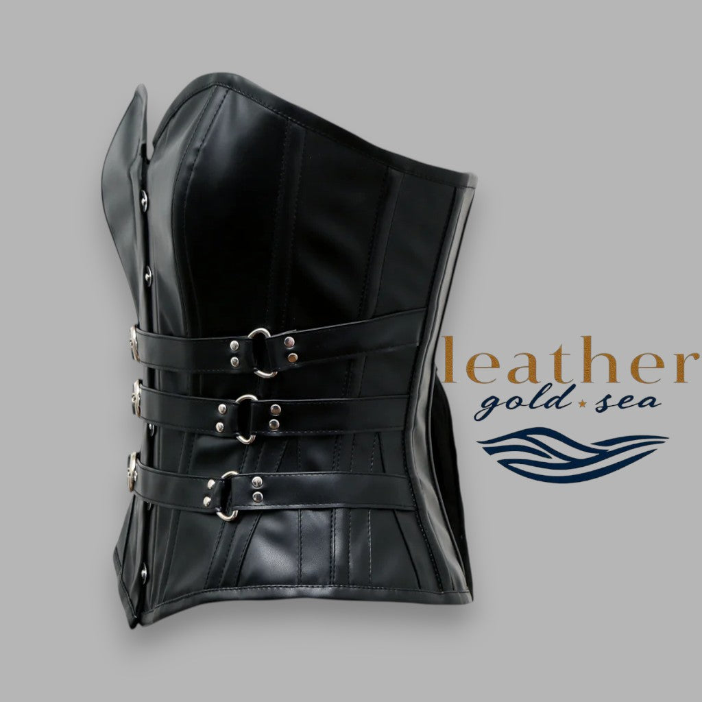 Leather overbust Corset