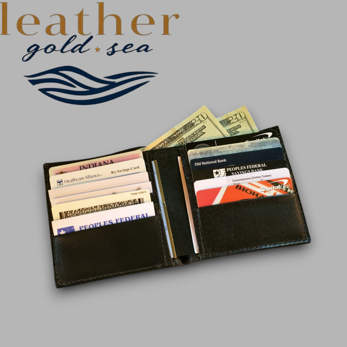 brown leather wallet