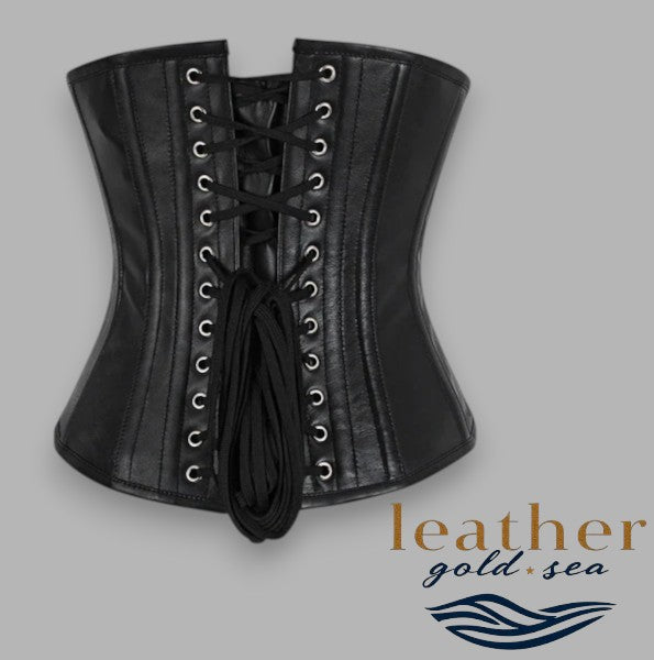 leather underbust corsets