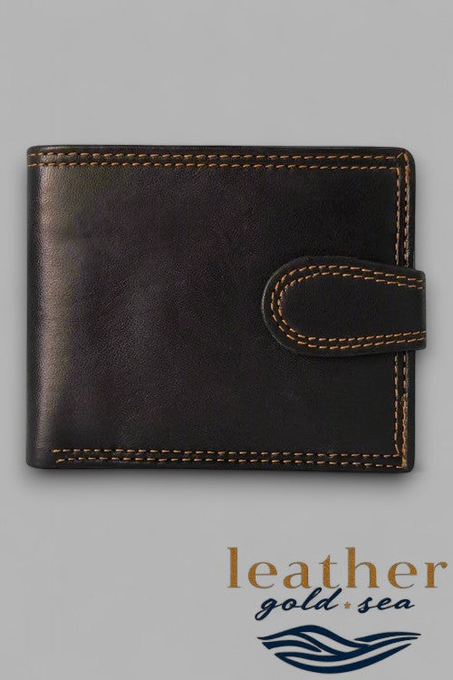trifold leather wallet