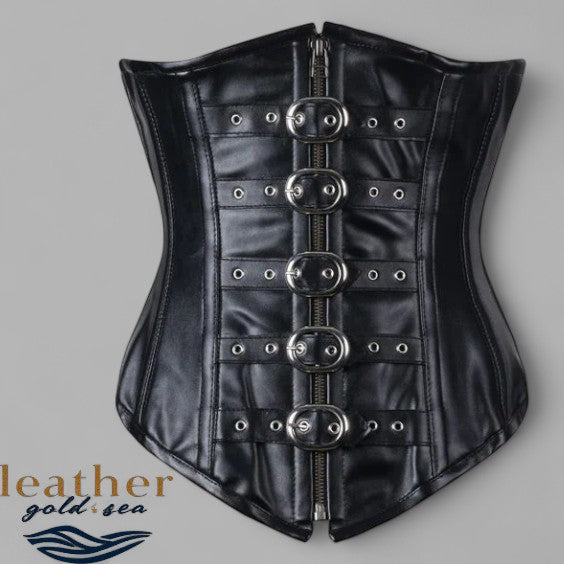 leather underbust corsets