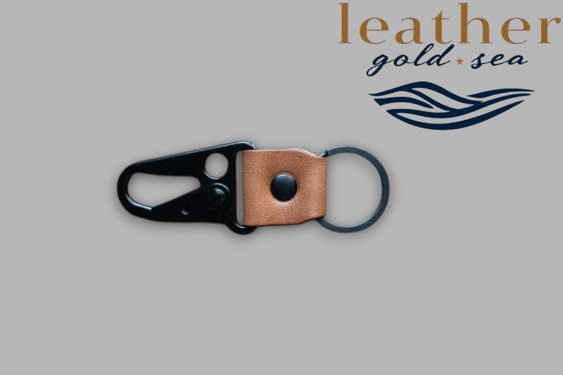 Handmade tactical HK clip leather keychain
