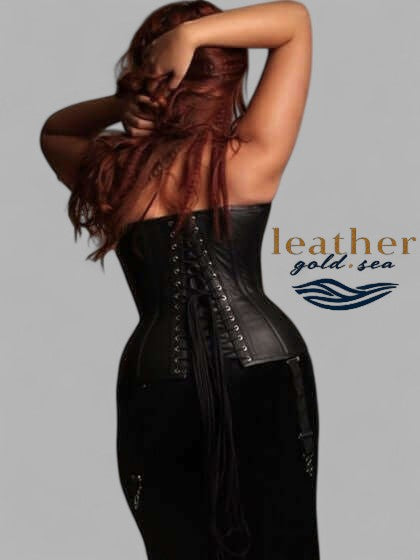 female leather corset