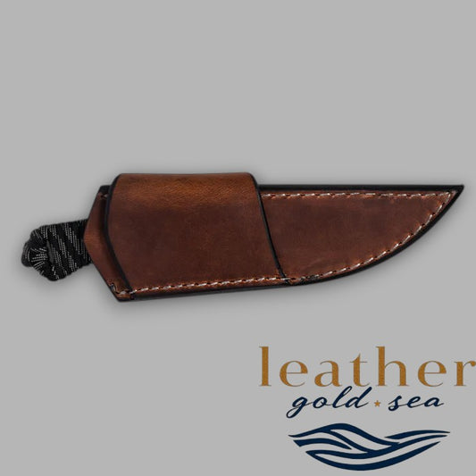 horizontal knife sheath leather
