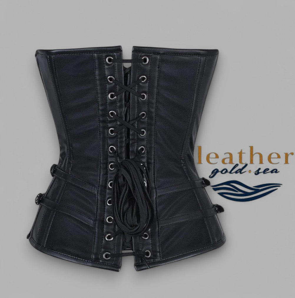 plus size Leather Corset