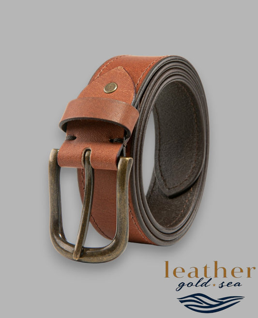 vintage leather belt men