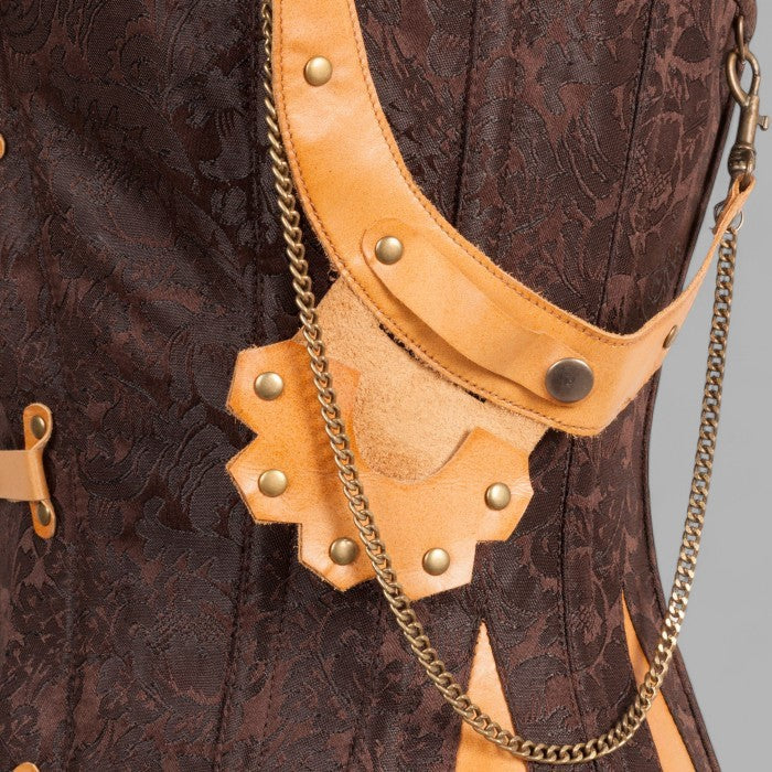 female leather corset