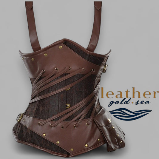leather corset belt