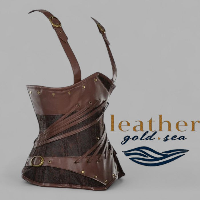 plus size leather corset