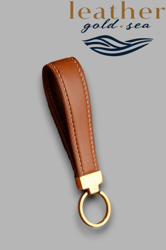 Leather Keychain Fob