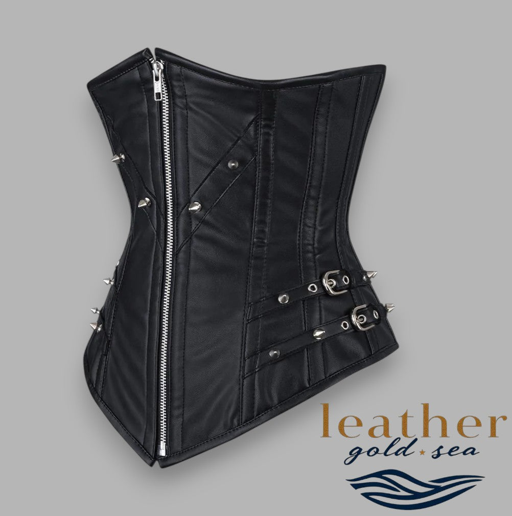 leather underbust corsets