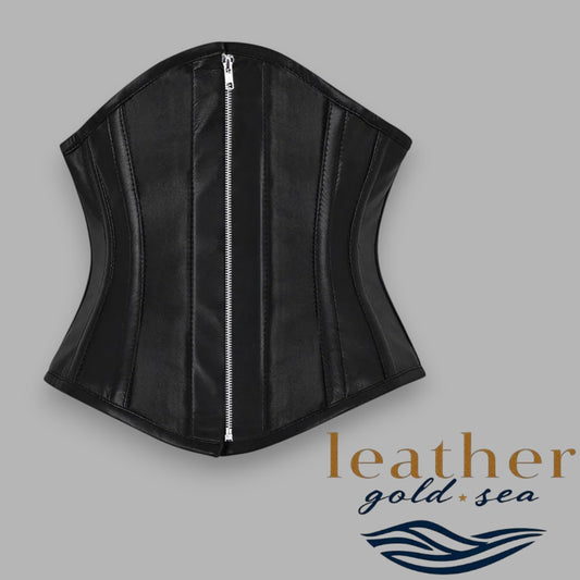 leather corset belt