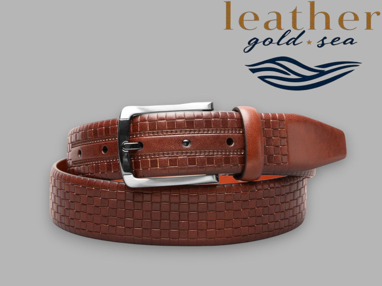 tooled leather belt
