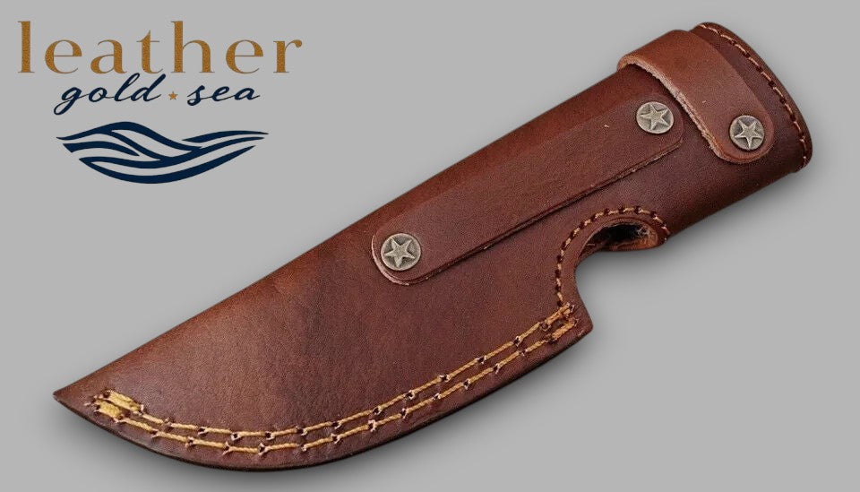 handmade leather knife sheath