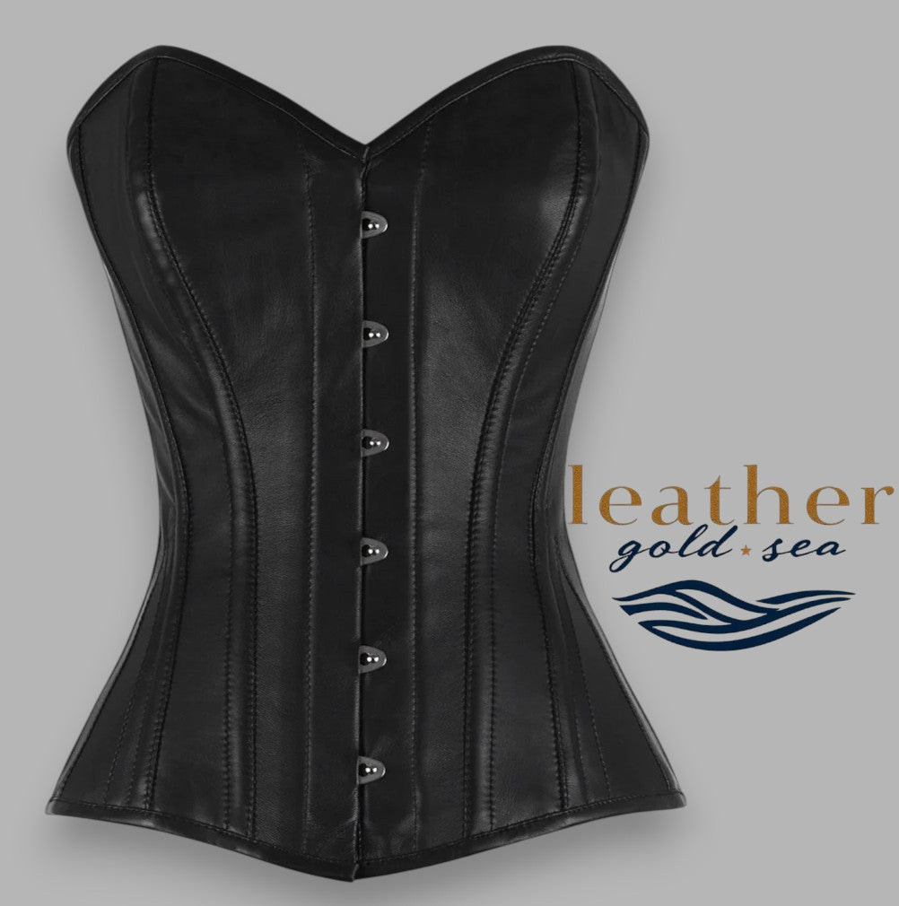 black corset overbust