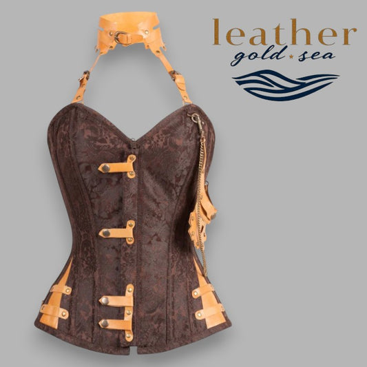 leather bustier corset