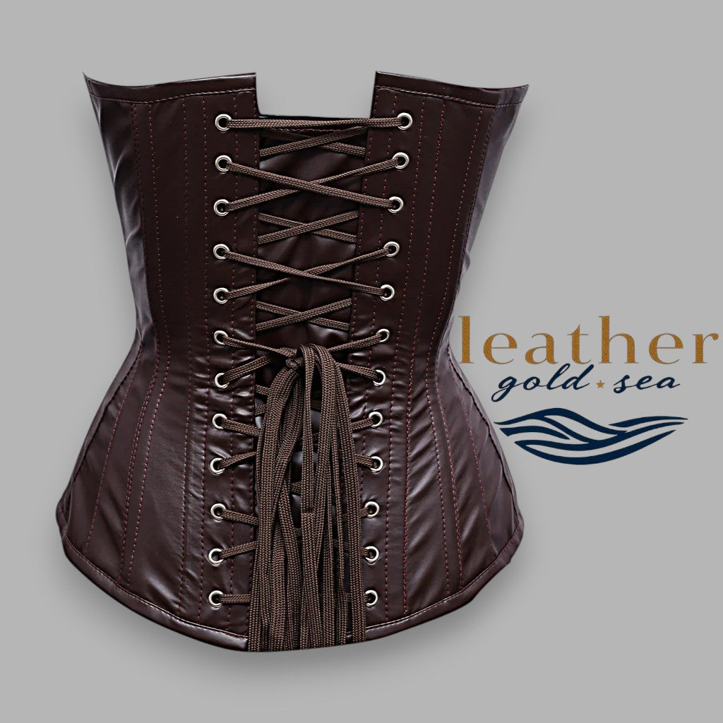 leather corset belt