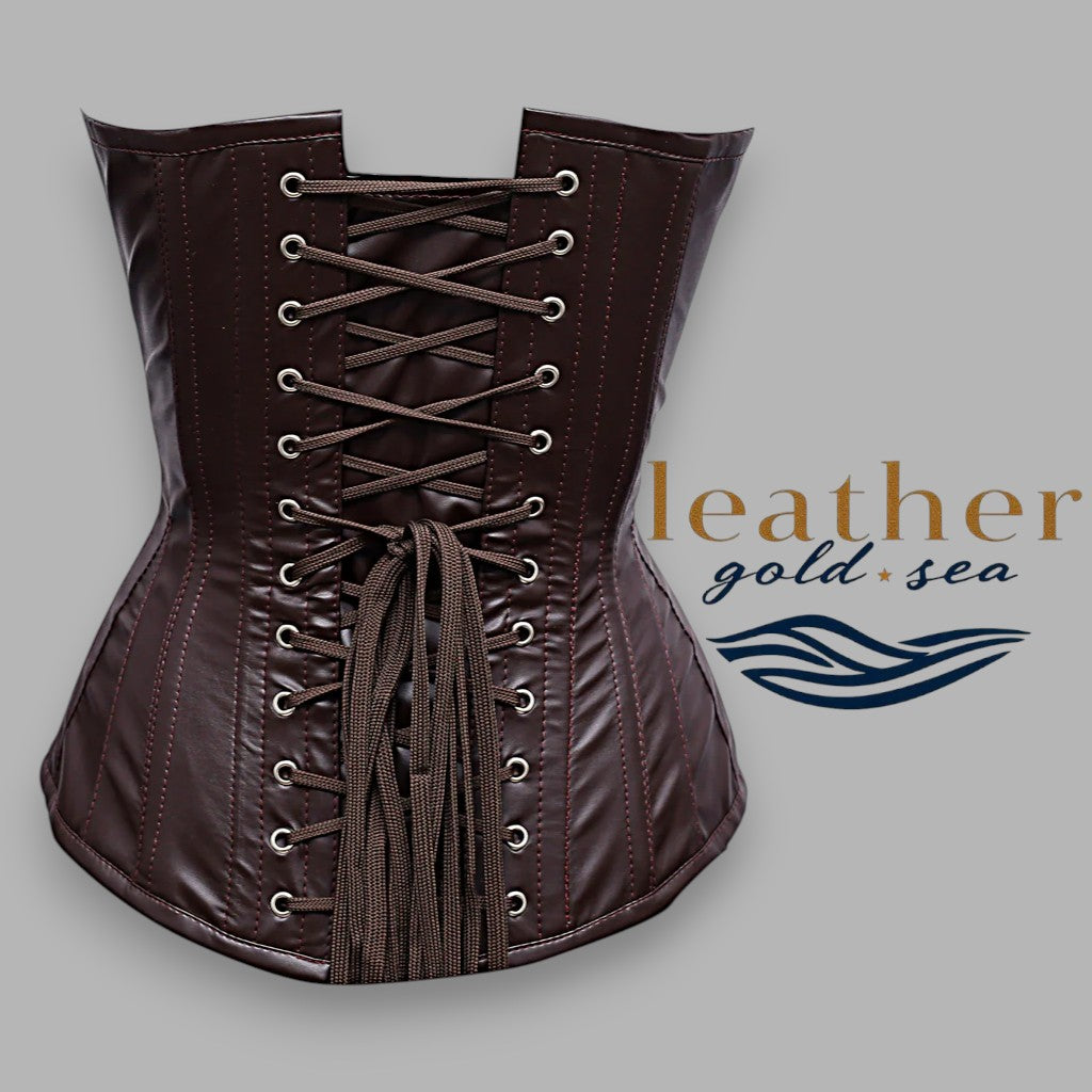 brown corset top