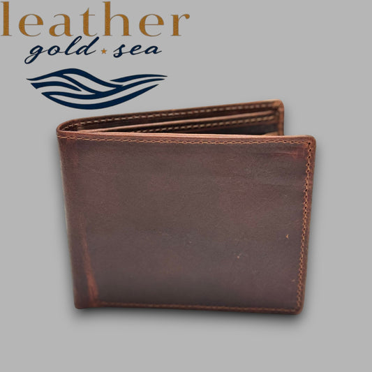 bifold leather wallet