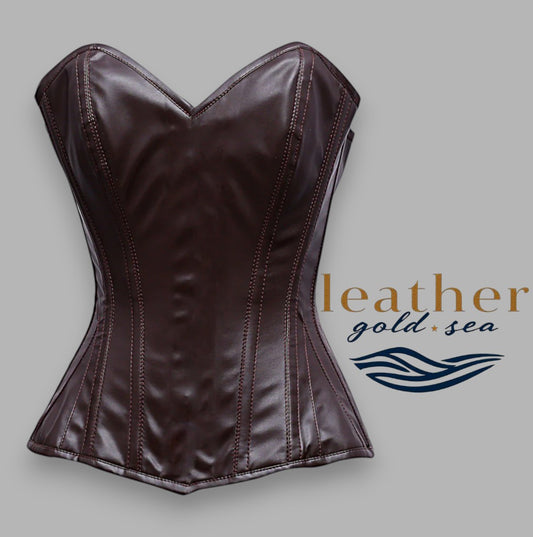 brown overbust corset