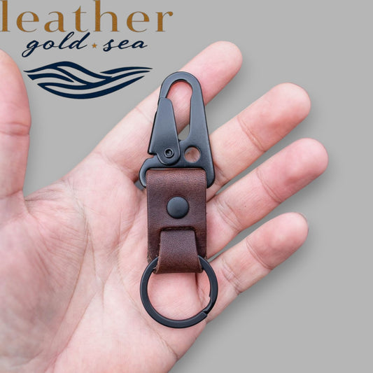 Leather Clip Keychain