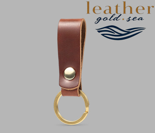 leather loop keychain