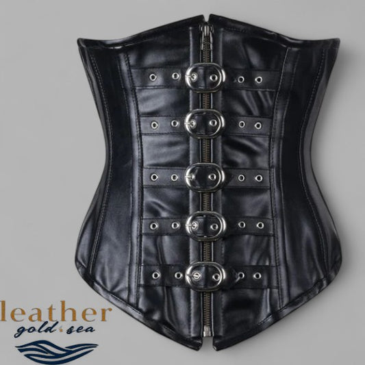 leather underbust corsets 