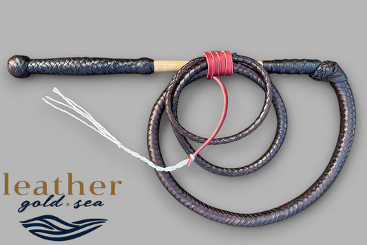 real leather whip