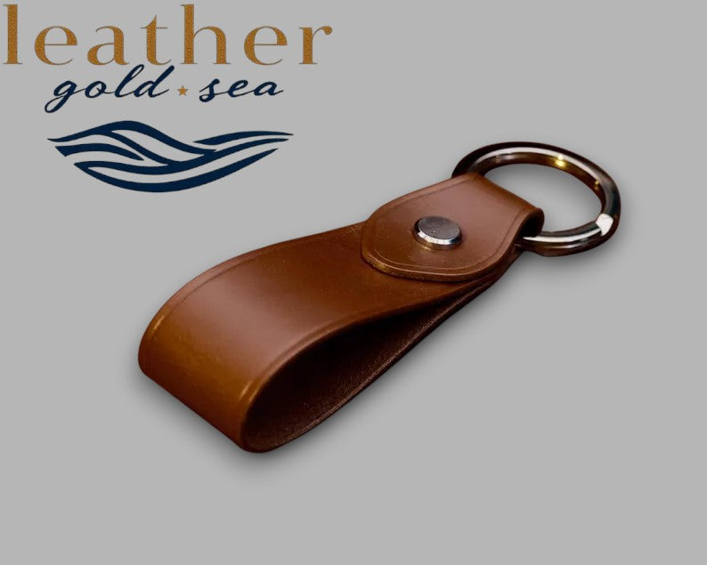key fob keychain leather