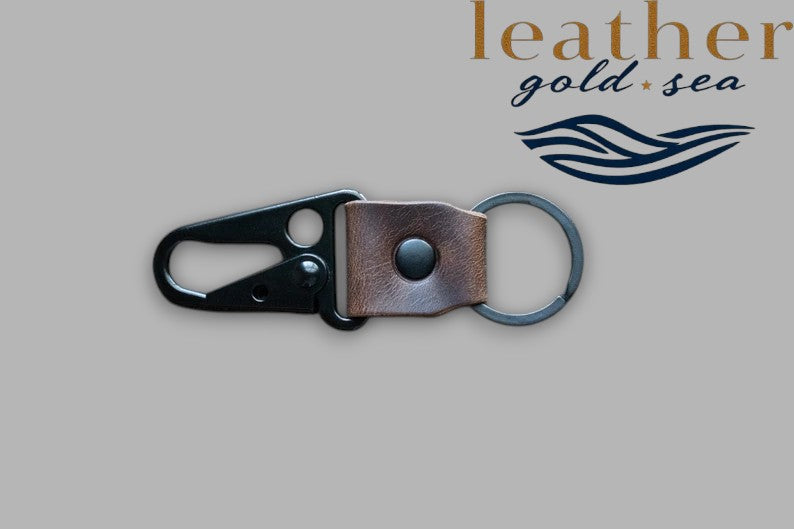 leather key fob keychain​
