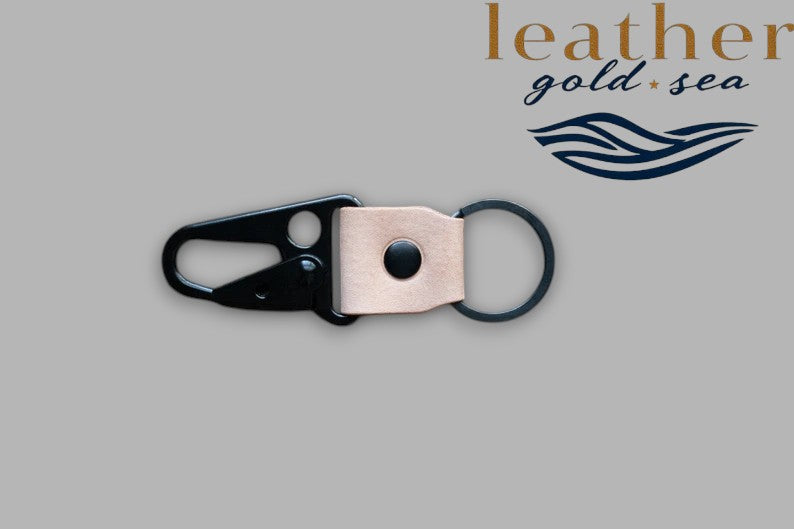 leather keychain fob