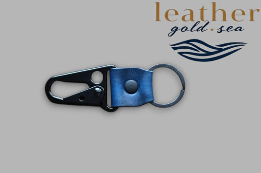 leather keychain with clip
