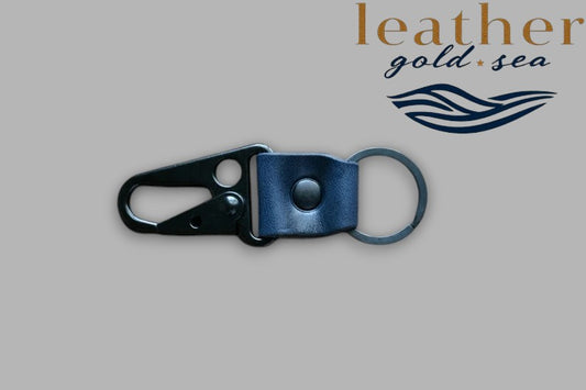 personalized leather keychain