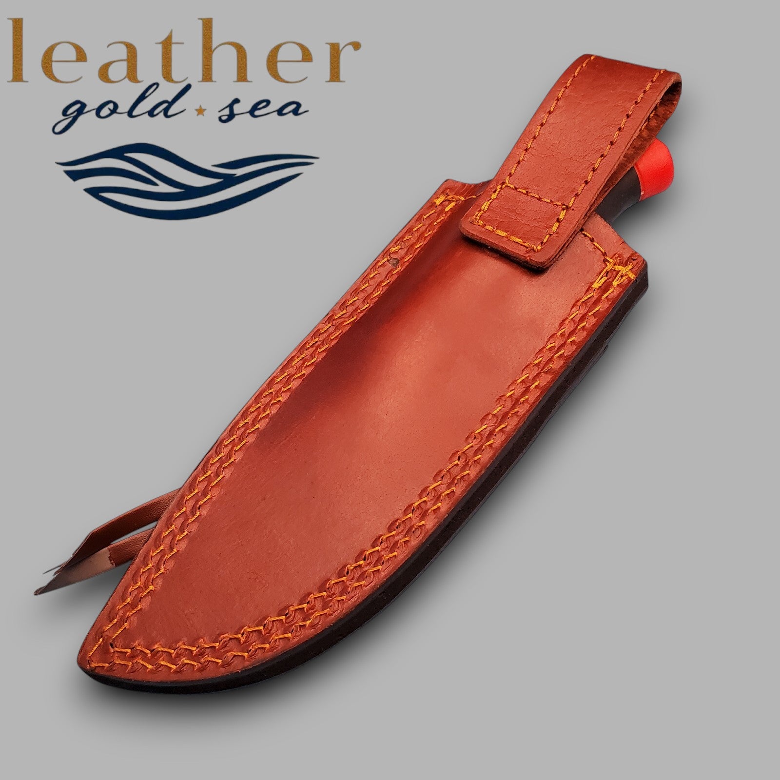 leather tooled knife sheath