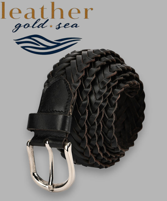 braided. leather belt