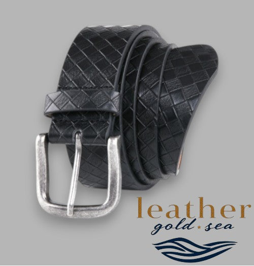 black dess belts for men